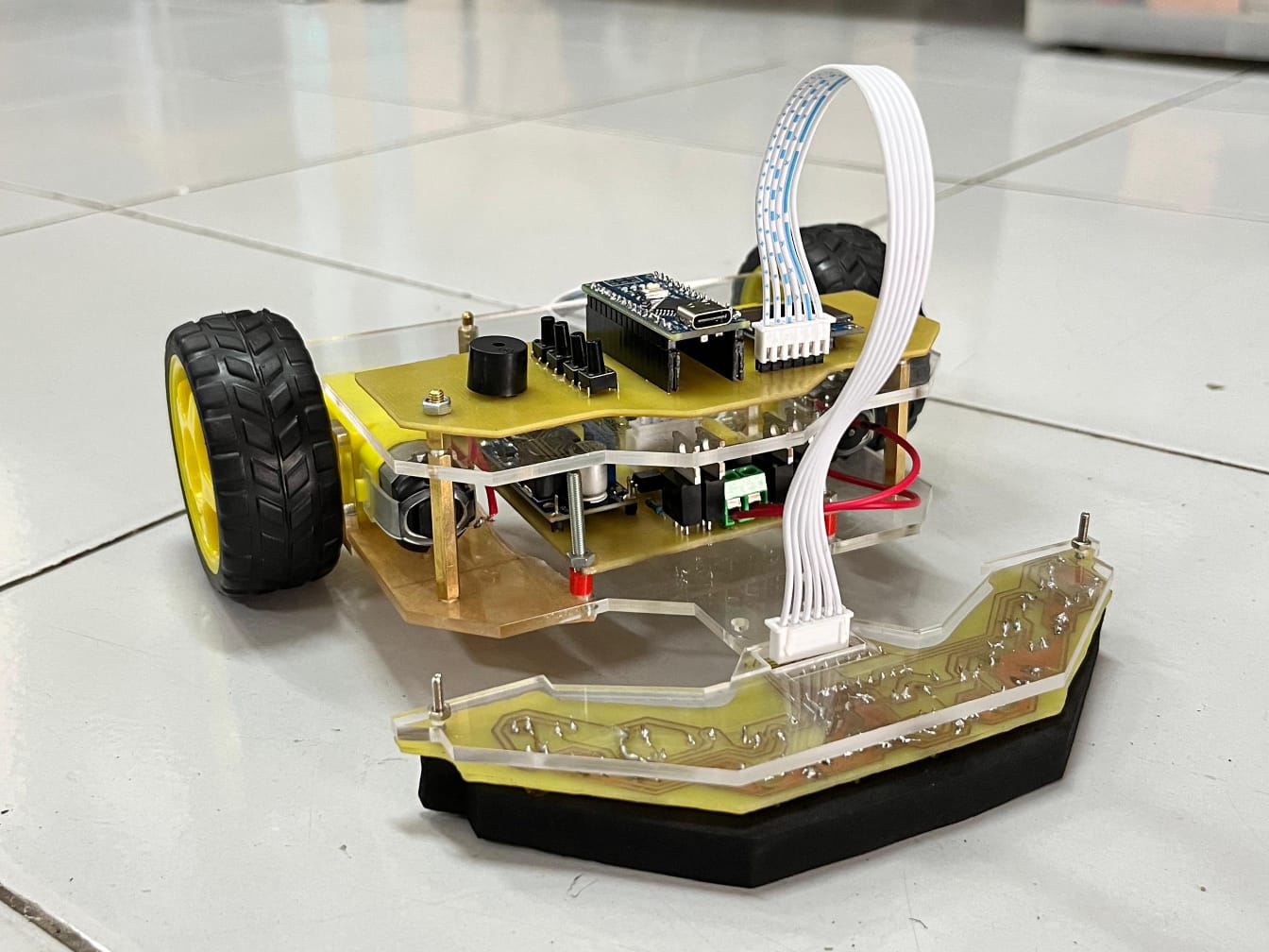 Line Maze Robot with Custom PCBs